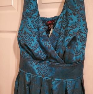 Torrid teal brocade tank dress size 18